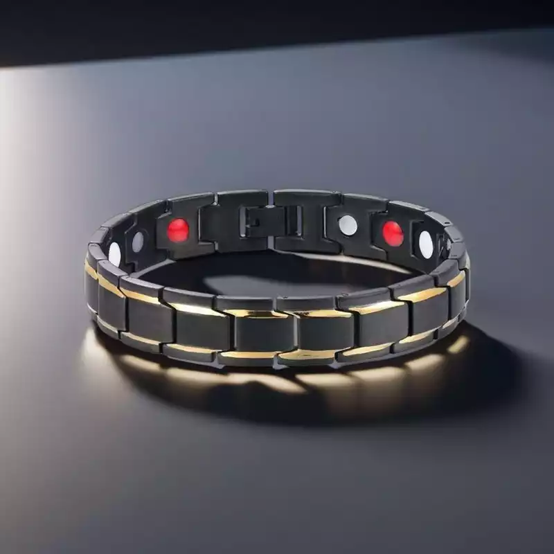 Magnetic Therapy Bracelets - Black, Silver, Gold
